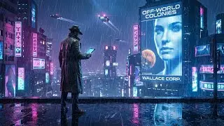 NEON TEARS 🎷 Synthwave / Dark Jazz | Cyberpunk Noir Detective Music