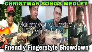 34 mins, Non-stop Christmas Songs Medley Friendly Fingerstyle Showdown - Ben, Jojo, Vince, & Regene