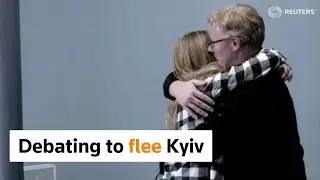 Hard choice to flee Kyiv for British father fearing war