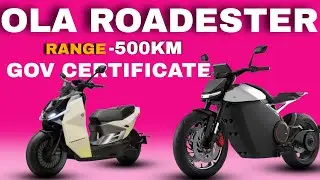 OLA ROADESTER  RANGE 500KM GOV CERTIFICATE ⚡TESSERACT SCOOTER DELIVERY START Q2