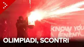 Milano, violenti scontri al corteo contro le Olimpiadi: fitto lancio di fuochi d'artificio