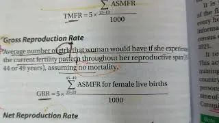 What is Gross Reproduction Rate?