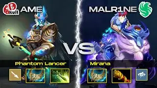 AME demuestra su HABILIDAD con PHANTOM LANCER enfrentando a la MIRANA de MALR1NE | Highlights