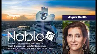 Jaguar Health (JAGX) Scheduled to Present at NobleCon18 Investor Conference
