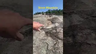 Stone Mountain anchor points and cable grooves! #history #carving #manmadewonders #stonemountain