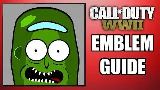 COD: WW2 - PICKLE RICK! - Long Emblem Guide (Rick & Morty!)