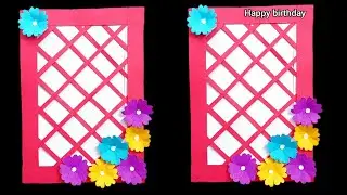 Happy birthday greeting card/ flower greeting card/ birthday gift card / gift ideas