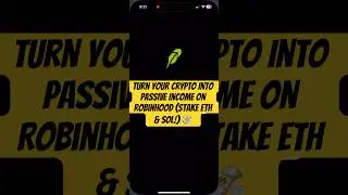 Turn Your Crypto Into Passive Income on Robinhood (Stake ETH & SOL!) 💸 #Ethereum #Solana #Robinhood