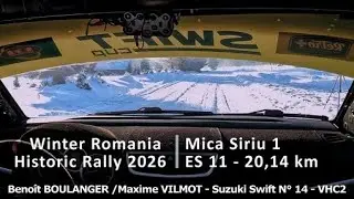 10&deg; Winter Romania Historic Rally - N&deg;14 Beno&icirc;t Boulanger/Maxime Vilmot - Suzuki Swift VHC2 - Es.11