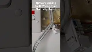 Network Cabling Fault: Wiring as an Electricity Switch
