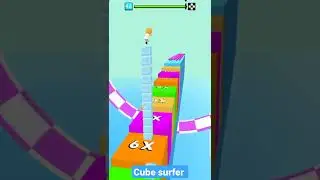 Cube surfer gameplay 🔥🔥🔥🔥 All Levels Android ios walkthrough #shorts #games #cubesurfer #cube #viral