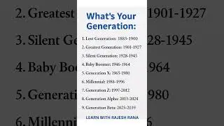What&rsquo;s YOUR Generation? | Generations Timeline Explained