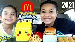 MCDONALD'S MUKBANG w/ my niece !! (2021 POKEMON HAPPY MEAL)