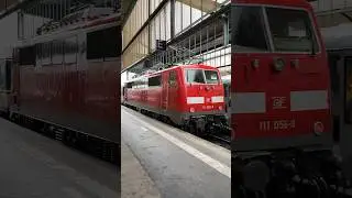 GfF 111 056-8 mit n-Wagen #ersatzzug nach T&uuml;bingen Hbf in Stuttgart #br111