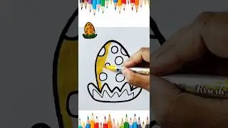 How to draw an Easter Egg Easy #shorts #creative #art   #sketch  #easteregg  #trending #satisfying
