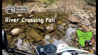 DR 650 | Creek Crossing Epic Fail | Tassie Adventure Rider | Dual Sport | Adventure Motorcycles |