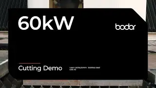 60kW cutting demo - 30mm stainless steel