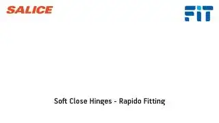 Check Out Salice's Soft Close Hinge with Rapido Cup Type | Available from Fit NZ