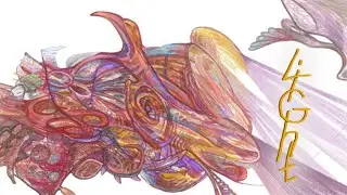 FUSION of the two artists energies creates a CRAZY portrait! SpeedPaint