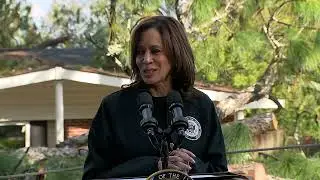 FULL REMARKS: Kamala Harris takes questions during Hurricane Helene damage tour in Georgia
