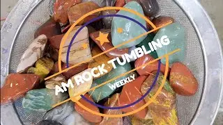 ROCK TUMBLING: #80 Weekly washout of the 12lb barrel