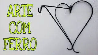 ARTE COM FERRO, GANCHO DE PENDURAR VASOS DE FLOR, ARTESANATOS ANDRÉ LUIZ.