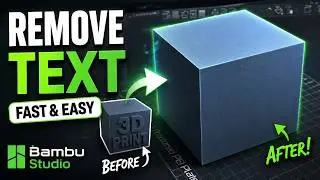 How To REMOVE Text In Bambu Studio (EASY) 2026