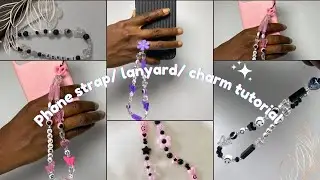 How to Make a Beaded Phone Strap | DIY Phone Charm/ phone lanyard Tutorial for Beginners