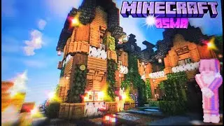 [asmr, subs] join me in building a dock village in minecraft, part 3
