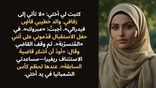 قالت أختي: «لا تأتي—عائلة القاضي من النخبة»، إلى أن ناداني هو بنفسه من على المنصّة.