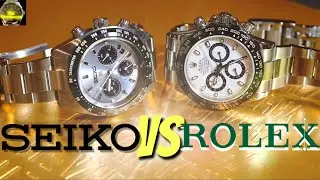 Лимитированные часы SEIKO Speedtimer против Rolex Daytona Panda