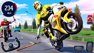 Racing on Bike Motocross Racing Simulator - Dirt MotorCycle Stunt Race 3D - Android GamePlay #2