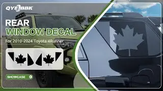 How To Install Rear Window Decals CA Flag Stickers on 2010-2024 Toyota 4Runner | JiangTaiYuZheng