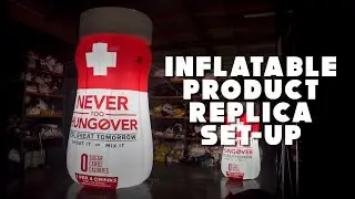 10ft Inflatable Product Replica Set Up