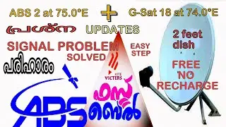 #abs#gsat18#ajeeshdth#75#VICTERS How to solve signal problem of abs75 and gsat18 |  ABS@75|GSAT@85 |
