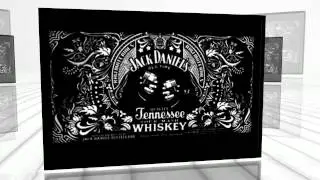 Jack Daniel`s Tennessee Whiskey Bar Stretched Canvas Print Sign