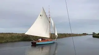 Sailing Goose Winged on the Norfolk broads!