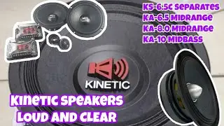 Loud and Clear Kinetic Audio Speakers | Midrange Midbass Full Range Set Up Review Video Compilation