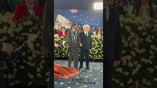 Mellody Hobson and George Lucas at the #metgala