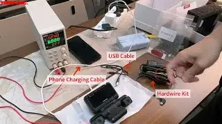 Use different power cable to connec with the dash cam with built-in radar parking monitoring