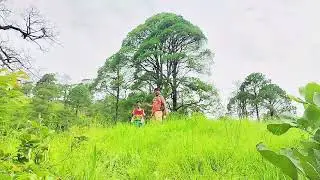 Western Nepal Adventure on Green grass land khapted //great view on sayal rural areas 🥵