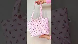 Coquette bow tote bag🌸🎀 aesthetic shoulder bag🌷 #totebag #coquette #bow #giftforbirthday