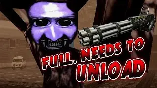 An AO ONI with Horns, Bat Wings, and a Machine Gun