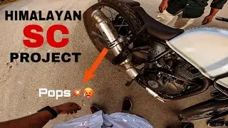 HIMALAYAN SC PROJECT EXHAUST 💥|| LOUD SOUND 🥵|| DOG CHASING 😰|| ACUPID VLOGS