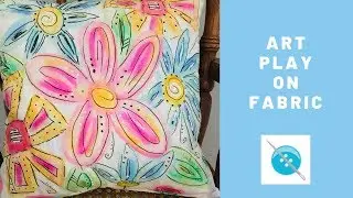 Using Gelatos by Faber Castell on Fabric