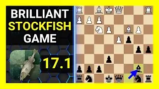 Brilliant Stockfish 17.1 Chess Game, Semi-Slav Defense, Noteboom Variation, Abrahams