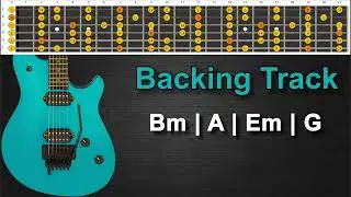 Classic Rock Guitar Backing Track in B Minor | 97 BPM |