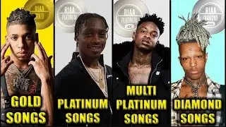 CERTIFIED GOLD SONGS VS PLATINUM SONGS VS MULTI PLATINUM SONGS VS DIAMOND SONGS