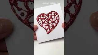 How to make Glitter Heart DIY #shorts #creative #diy