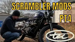 TRIUMPH SCRAMBLER MODIFICATIONS PT4 | Tec Bike Parts Chain Sprocket Guard Cover